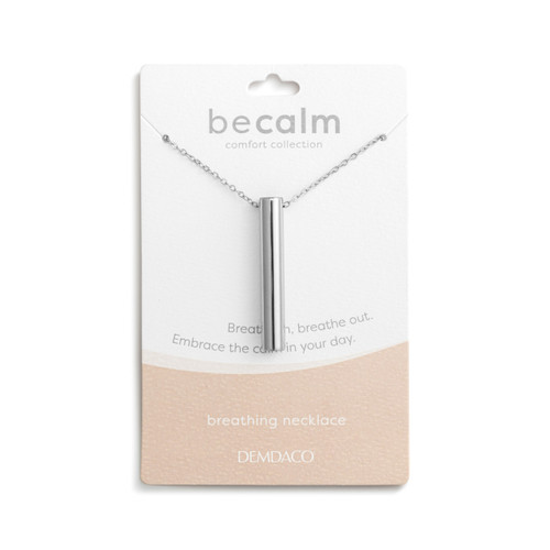 BeCalm Silver Breathing Necklace - 20in slide 
