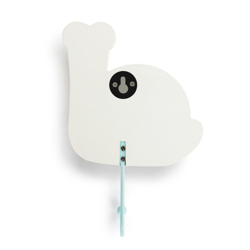 Patchwork Snail Blue Wall Hook - 4x6in slide 