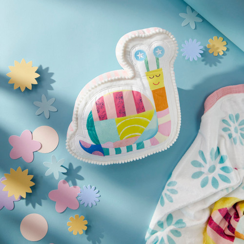 Patchwork Snail Shaped Plush - 10x11in slide 