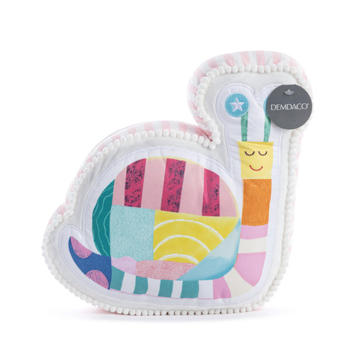 Patchwork Snail Shaped Plush - 10x11in slide 