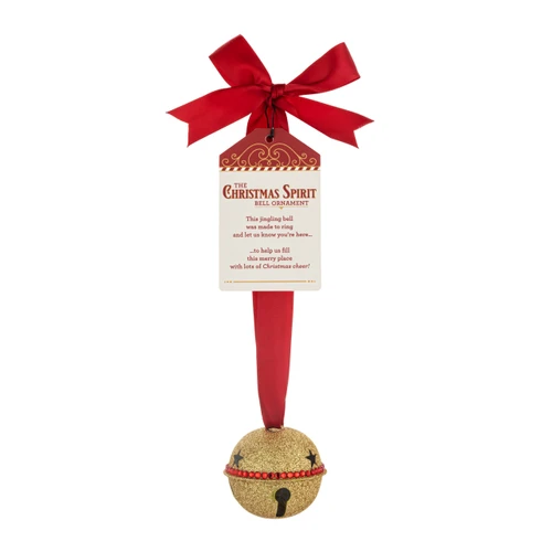 Christmas Spirit Jingle Bell Ornament - 2.5x3in slide 