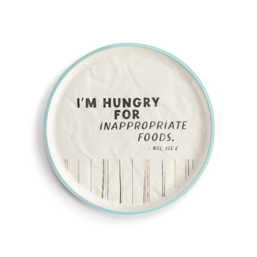 Live From Snack Time Inappropriate Foods Melamine Plate - 8in slide