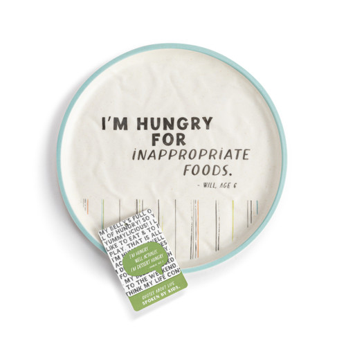 Live From Snack Time Inappropriate Foods Melamine Plate - 8in slide