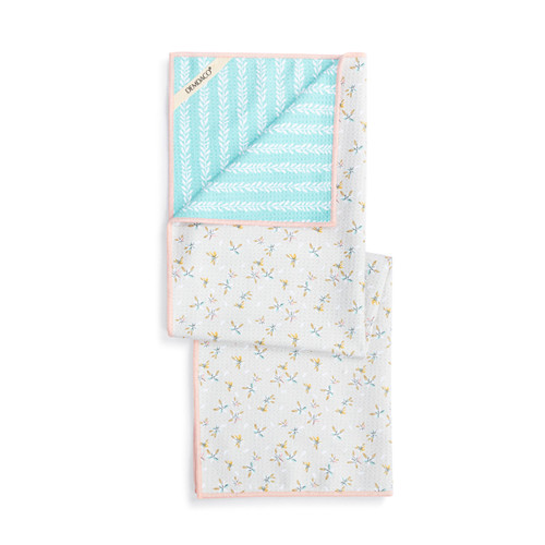 Vintage Floral Absorbent Reversible Towel - 18x30in slide 
