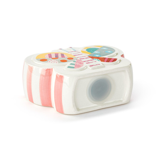 Butterfly Ceramic Bank - 5x5in slide 