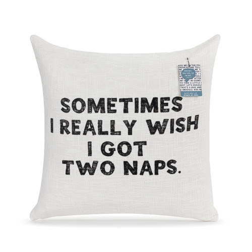 Live From Snack Time Two Naps Square Pillow - 18in slide 