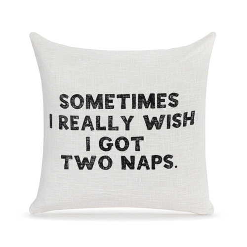 Live From Snack Time Two Naps Square Pillow - 18in slide 