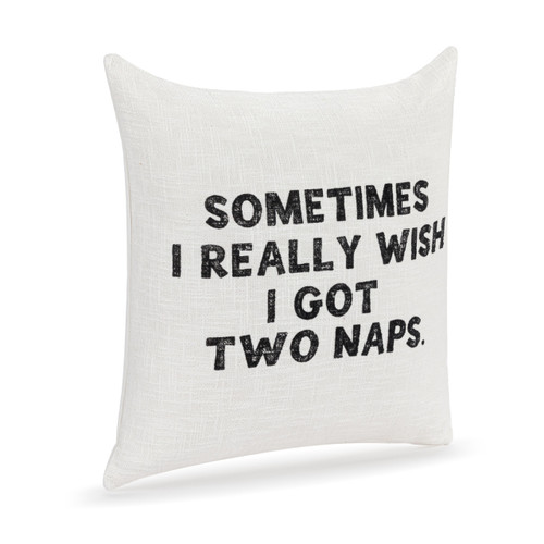 Live From Snack Time Two Naps Square Pillow - 18in slide 
