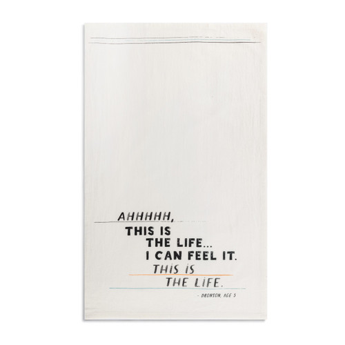 Live From Snack Time This is the Life Flour Sack Towel - 17x28in slide 
