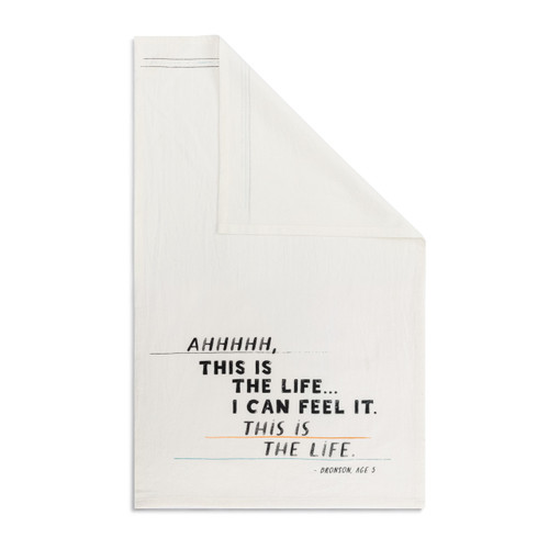 Live From Snack Time This is the Life Flour Sack Towel - 17x28in slide 