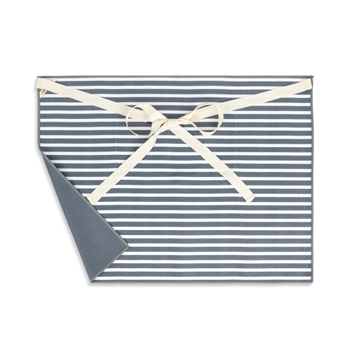 Let's Get Grillin Men's Grey Absorbent Half Apron - 27x20in slide 