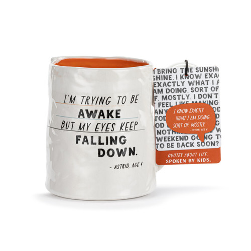 Live From Snack Time Eyes Keep Falling Down Ceramic Notepaper Mug - 14oz slide 