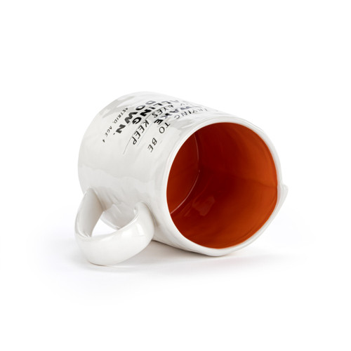 Live From Snack Time Eyes Keep Falling Down Ceramic Notepaper Mug - 14oz slide 