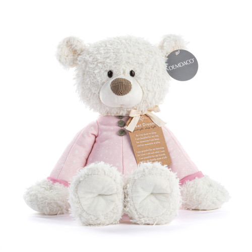 Sweet Dreams Pink PJ Bear - 14in slide 