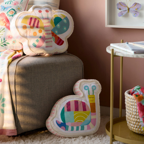 Patchwork Butterfly Shaped Plush - 13x11in slide 