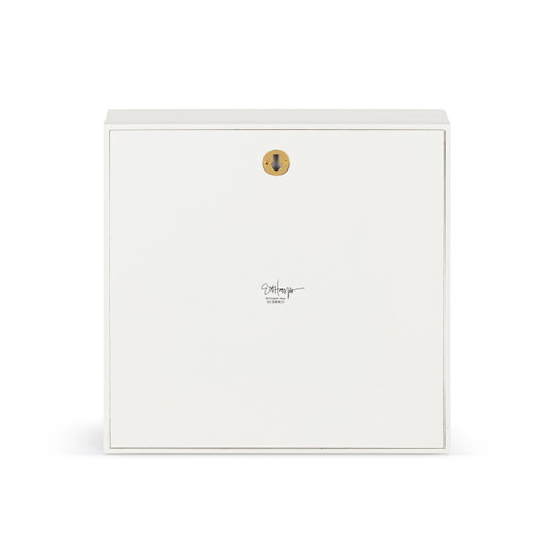 White & Gold Butterfly Wall Art - 10"sq slide 