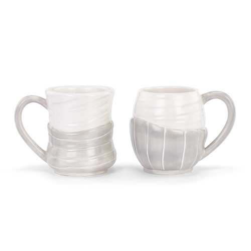 Snowman Red Heart Cream Cuddle Mugs - Set of 2 slide 