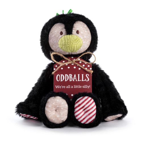Holiday Oddball Mini Penguin Plush - 8x6.5in slide 