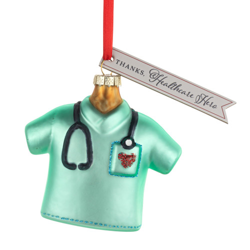 Healthcare Hero Milestone Ornament - 3x3.5in slide 