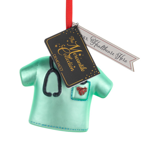 Healthcare Hero Milestone Ornament - 3x3.5in slide 