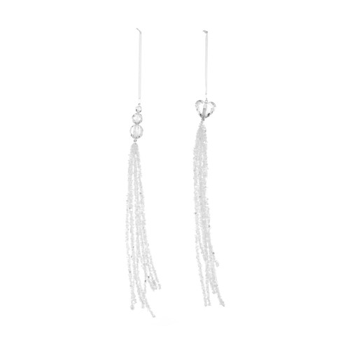 Sparkly Sequin Tassel Ornaments 2 Assorted - 2x10in slide 