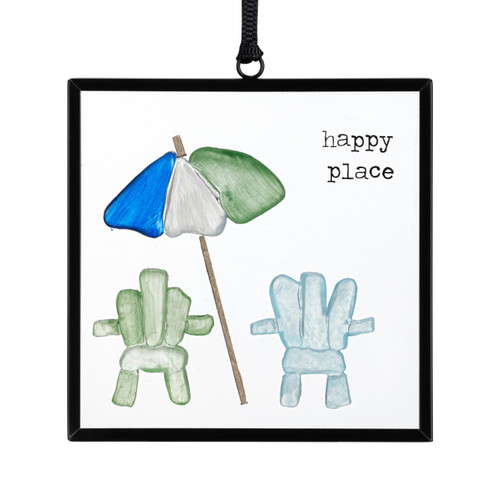 Find Your Happy Place Suncatcher - 3x3in slide 