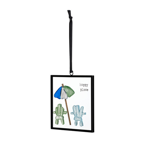 Find Your Happy Place Suncatcher - 3x3in slide 