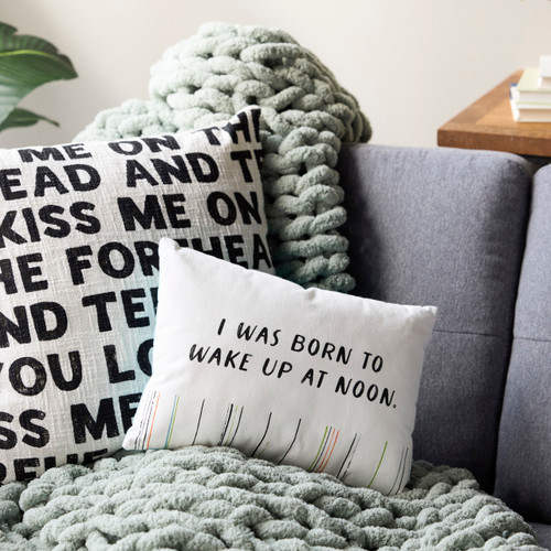 Live From Snack Time Tell Me You Love Me Square Pillow - 18in slide 