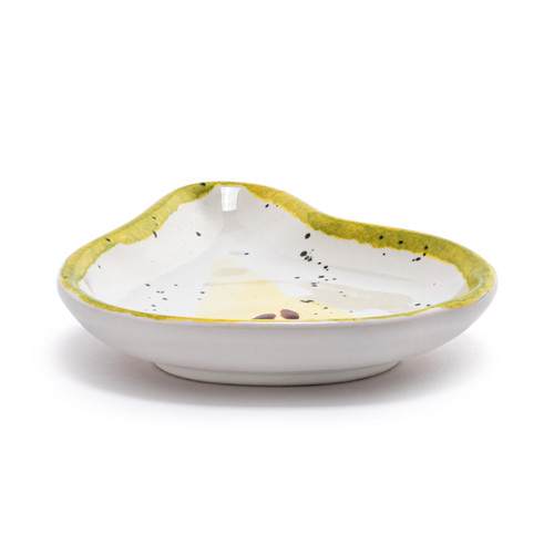 Pear Shaped Ceramic Plate - 5in slide 