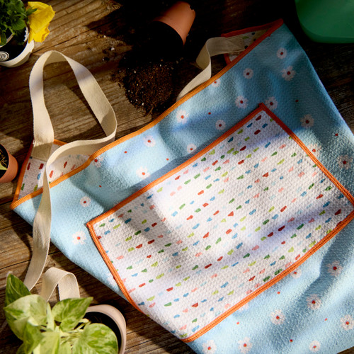Micro Daisy Absorbent Half Apron - 27x20n slide 