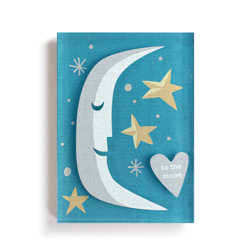 To the Moon Together Tile Acrylic Wall Art - 5x7in slide 