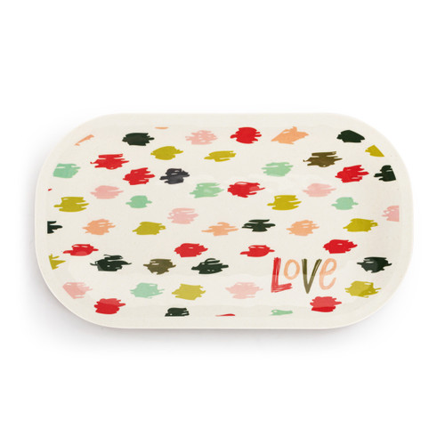 Joy Bamboo Medium Melamine Rectangular Platter - 16x9in slide 