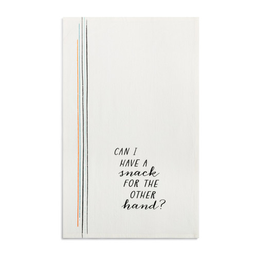 Live From Snack Time Snack for the Other Hand Flour Sack Towel - 17x28in slide 