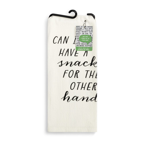 Live From Snack Time Snack for the Other Hand Flour Sack Towel - 17x28in slide 