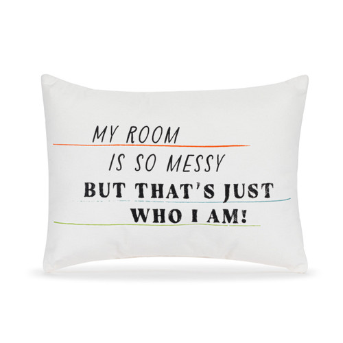 Live From Snack Time Just Who I Am White Accent Pillow - 14x10in slide 