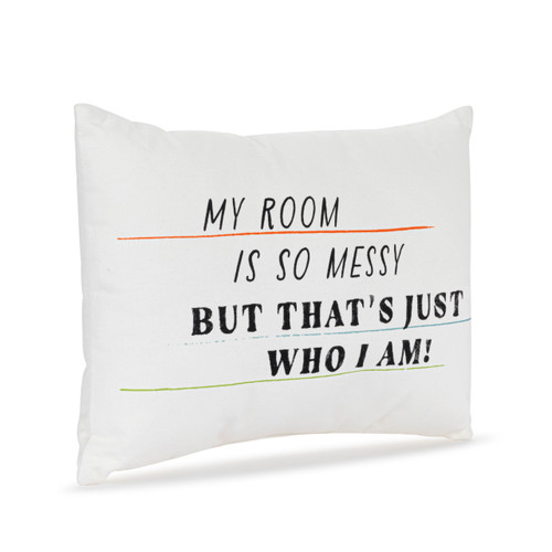 Live From Snack Time Just Who I Am White Accent Pillow - 14x10in slide 