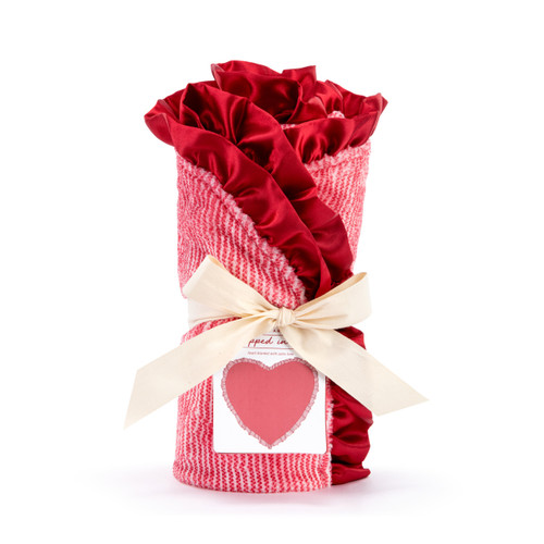 Wrapped in Love Red Heart Shaped Baby Blanket - 43x43in slide 