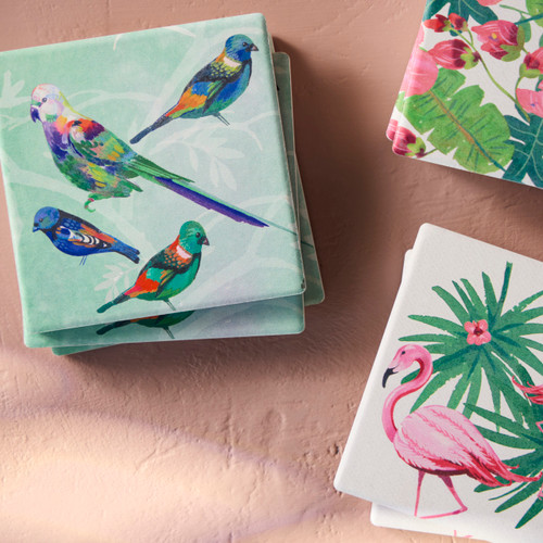 Parrots Coasters - Set of 4 slide 