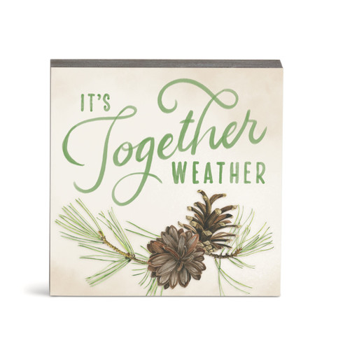 Green Pine Wall Art 6"sq slide 