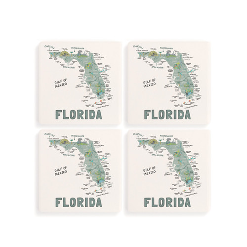 Florida State Coasters - Set of 4 slide 