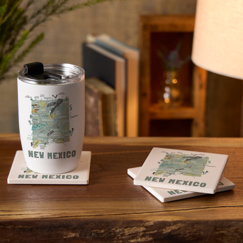 New Mexico State Wine Tumbler-White12oz slide 