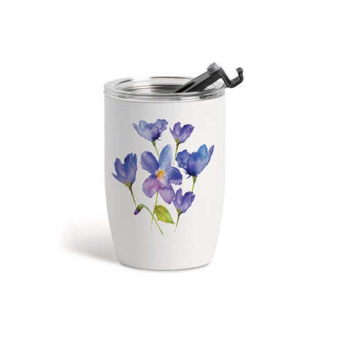 Violet Wine Tumbler - White 12oz slide 