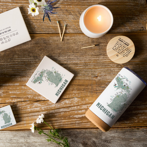 Michigan State Coasters - Set of 4 slide 