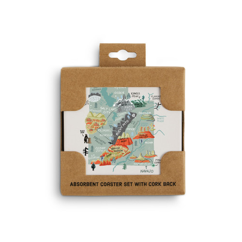 Utah State Coasters - Set of 4 slide 