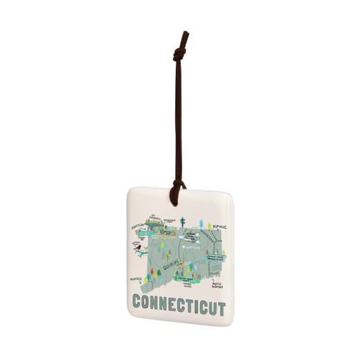 Connecticut State Magnetic Ornament-Bone slide 