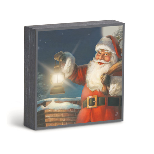 Here Comes Santa Claus Wall Art 6"sq slide 
