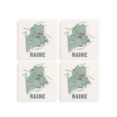 Maine State Coasters - Set of 4 slide 