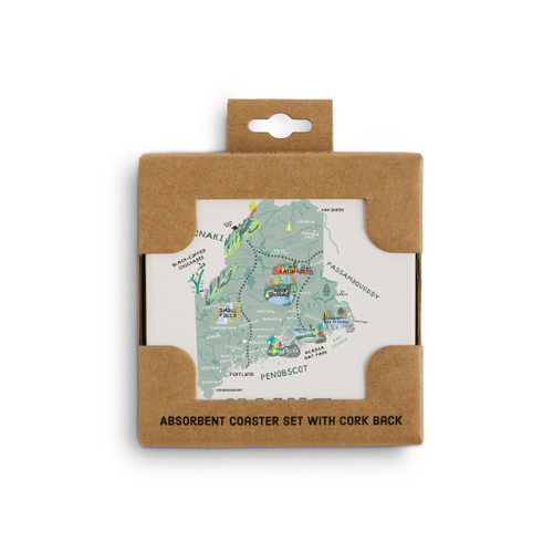 Maine State Coasters - Set of 4 slide 