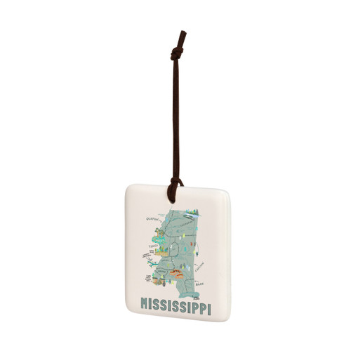 Mississippi State Magnetic Ornament-Bone slide 