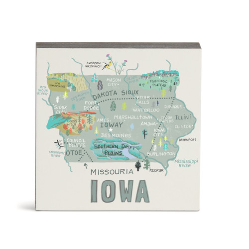 Iowa State Wall Art - 6"sq slide 